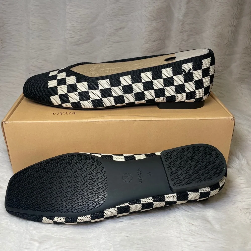 VIVAIA Square-Toe V-Cut Flats (Margot™ 2.0) EU 41 / US 9.5‎